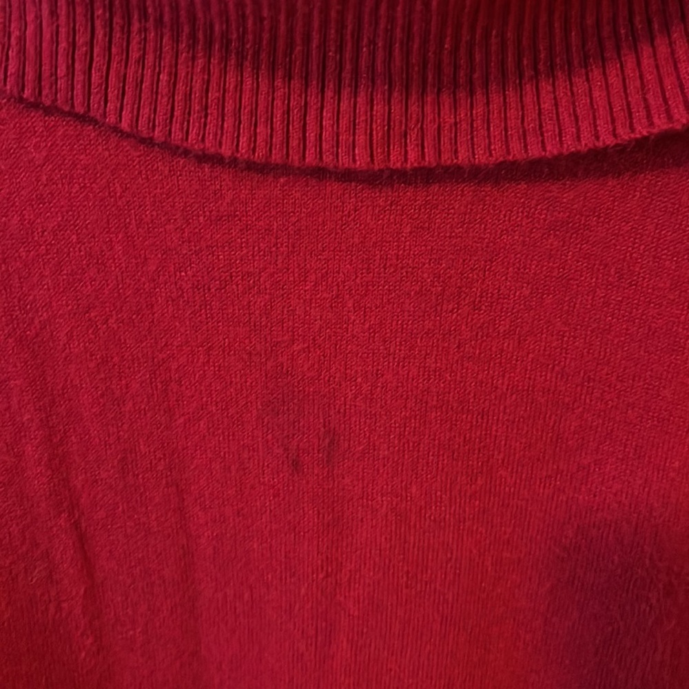 Additions by Chico’s red cowl neck sweater size 2‎ - Picture 4 of 5